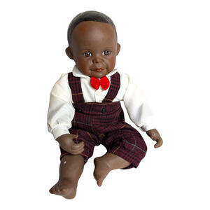 Ashton Drake Yolanda Bello "David" Porcelain‎ African American Boy Baby Doll Vtg